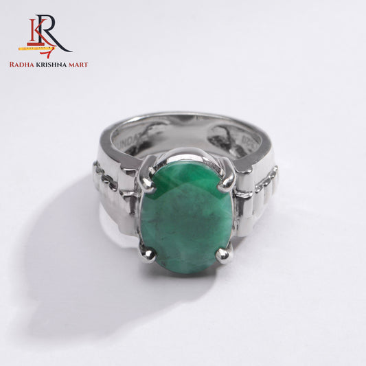 Emerlad (Panna) Gemstone Ring in 925 Silver