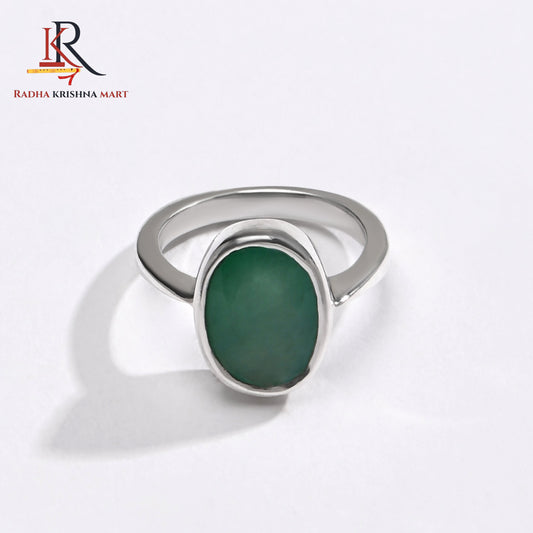 Emerlad (Panna) Gemstone Ring in 925 Silver
