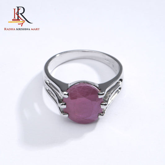 Ruby (Manik) Ring - 925 Silver