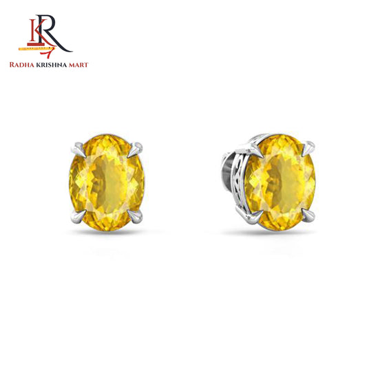 Citrine Earing - 925 Silver