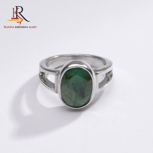 Emerlad (Panna) Gemstone Ring in 925 Silver