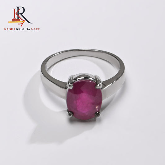 Ruby (Manik) Ring - 925 Silver