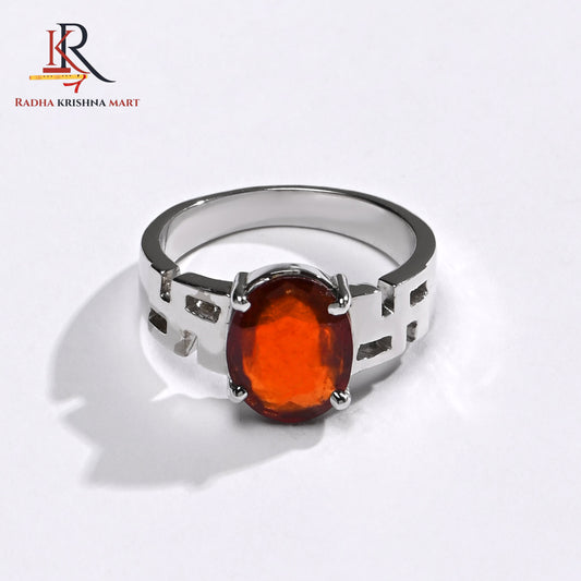 Garnet (Gomed) Ring - 925 Silver