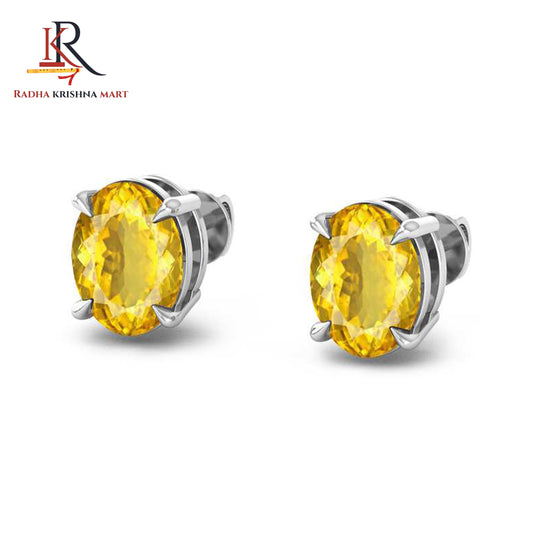 Citrine Earing - 925 Silver