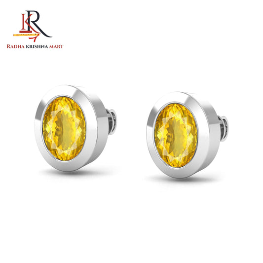 Citrine Earing - 925 Silver