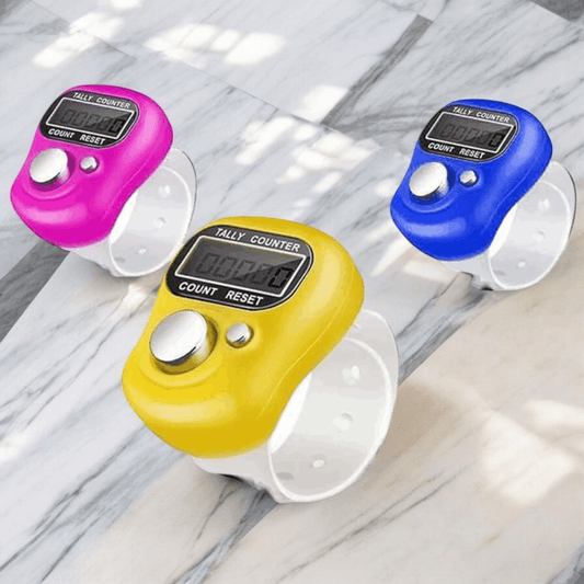 (Pack of 3) Multiuse Finger Counter Portable Hand Finger Naam Counting Machine