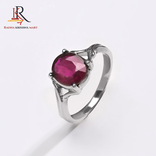 Ruby (Manik) Ring - 925 Silver