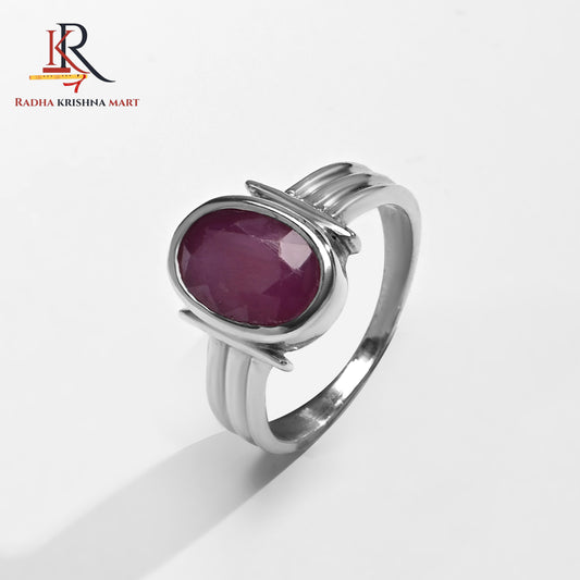 Ruby (Manik) Ring - 925 Silver