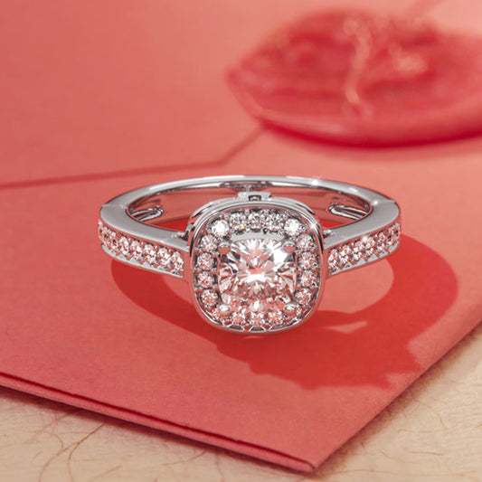 Halo Solitaire Ring