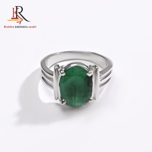 Emerlad (Panna) Gemstone Ring in 925 Silver