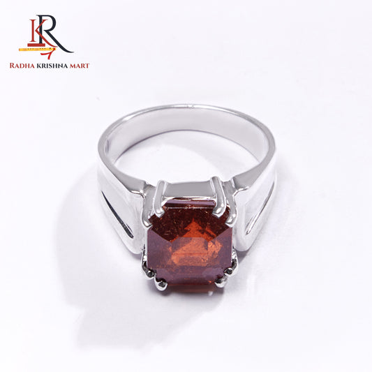 Garnet (Gomed) Ring - 925 Silver