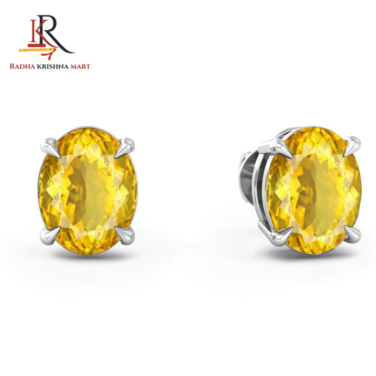 Citrine Earing - 925 Silver