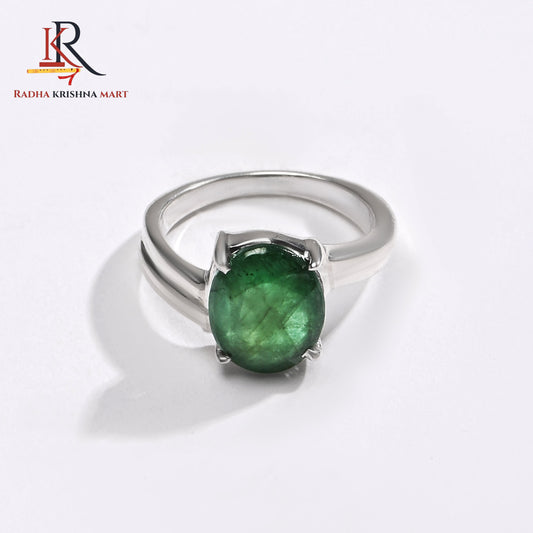 Emerlad (Panna) Gemstone Ring in 925 Silver