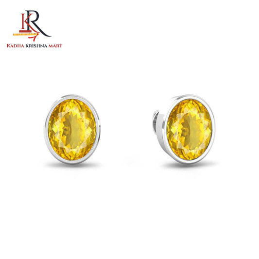 Citrine Earing - 925 Silver
