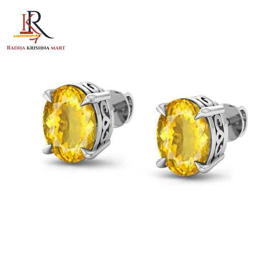 Citrine Earing - 925 Silver