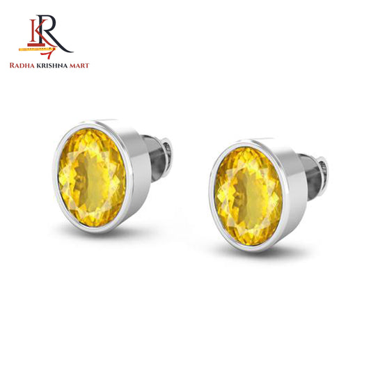 Citrine Earing - 925 Silver