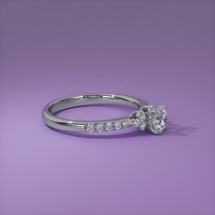 Mud Solitaire Ring